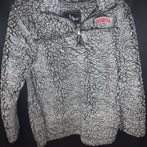 University of Georgia Fuzzy Quarter Zip